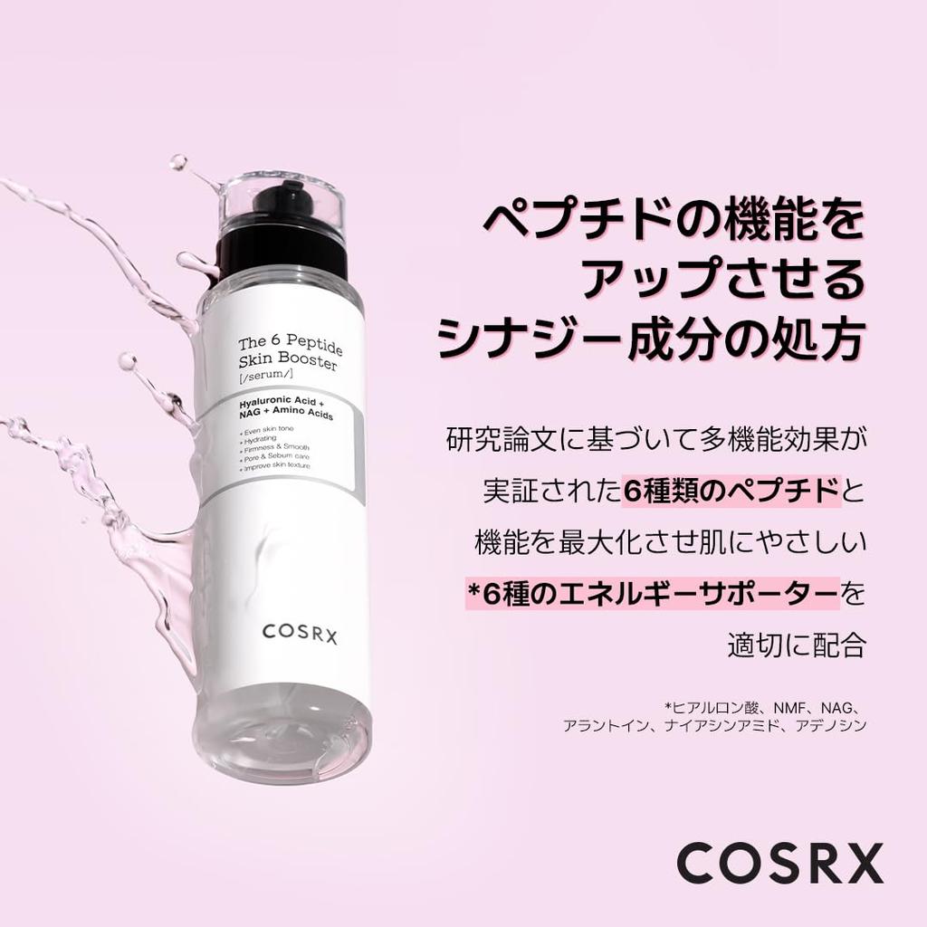 COSRX Peptid Booster Einführungs-Peptid 6 Haut-Booster Große Kapazität Einführungs-Peptid-Toner Hyaluron-Einführung Koreanische Kosmetik Serum,