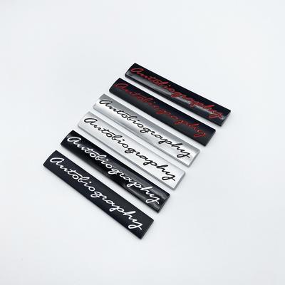 3D ABS Letters Autobiography Trunk Edition Emblem for Land Rover Car Side Badge Logo Sticker Chrome Silver Black Red