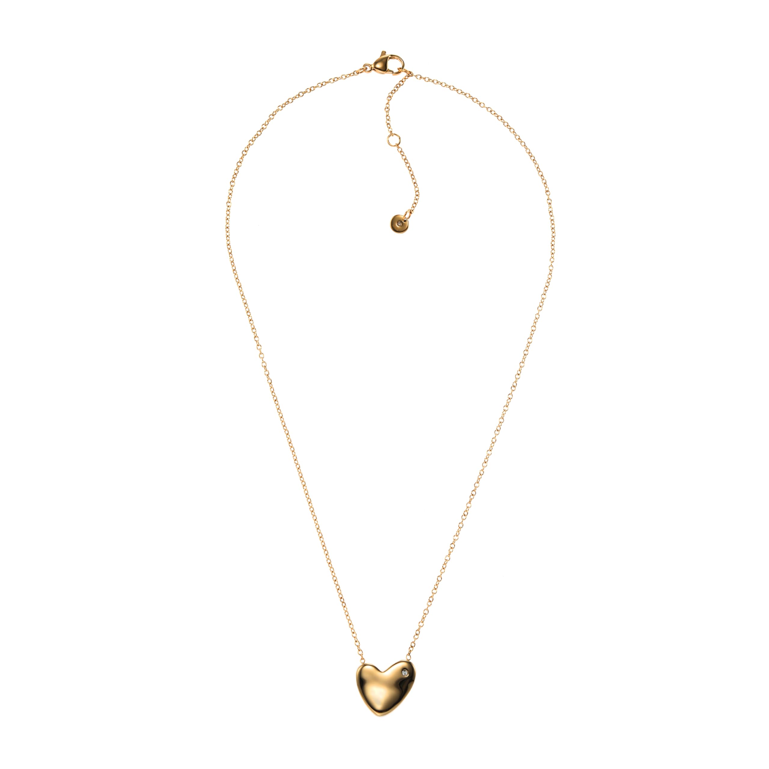 Skagen Women s Stainless Steel Heart Necklace, Gold SKJ1570710