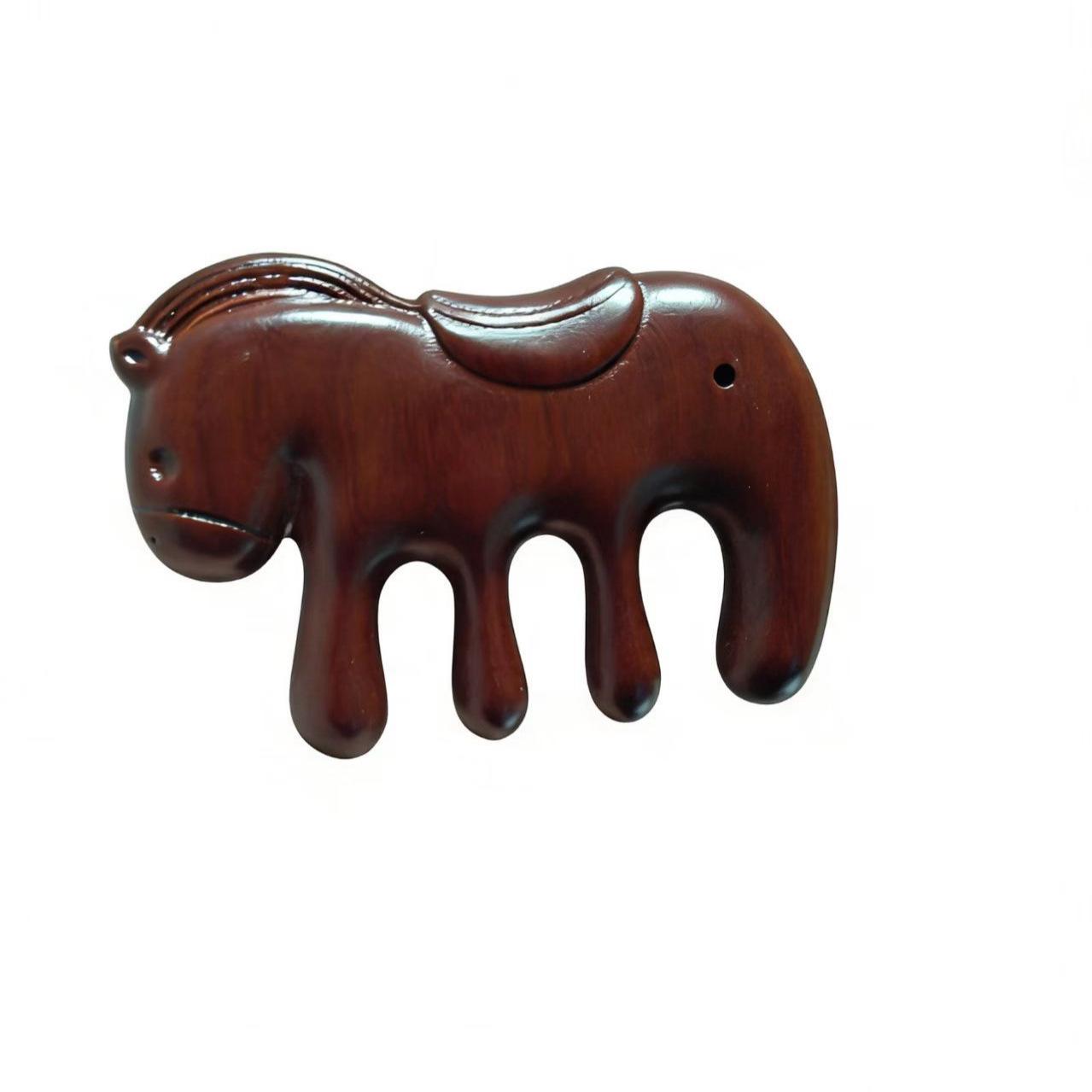 A-Level Imported Sandalwood Five-Tooth Meridian Massage Comb Customized