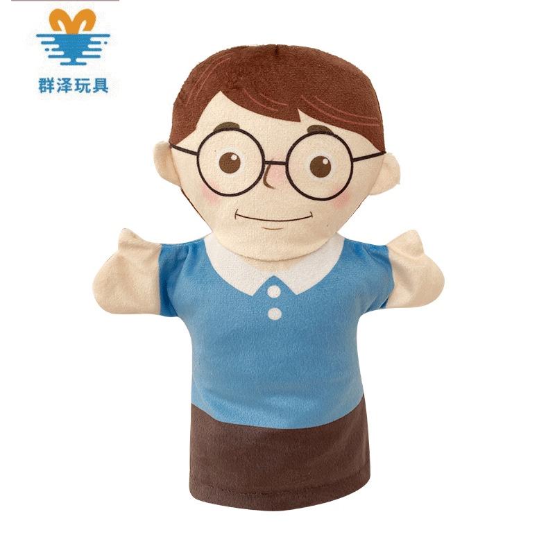 בובות יד משפחתיות חמודות למשחק אינטראקטיבי ולמידה