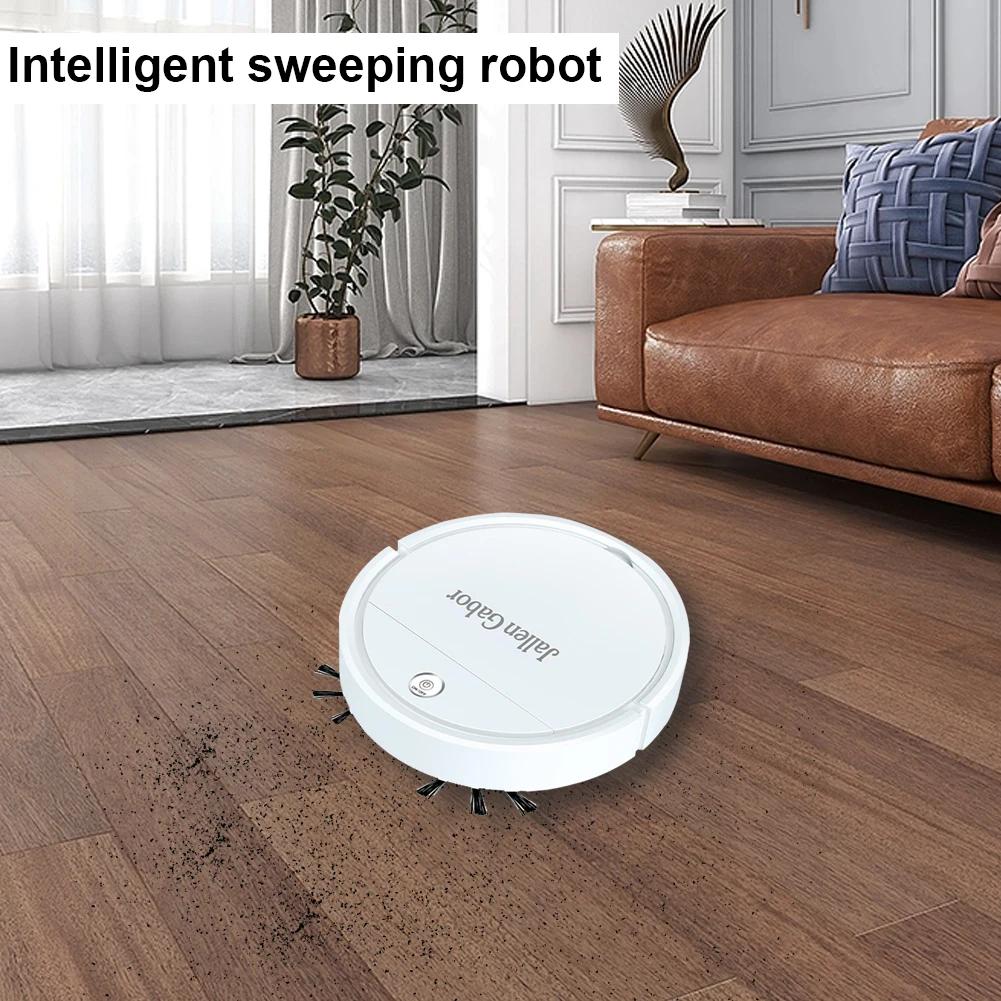 3 In 1 Robot Floor Cleaner Multifunctional Household Cordless Robot Vacuum USB Rechargeable Smart for Hard Floor Pet Hair Carpet
