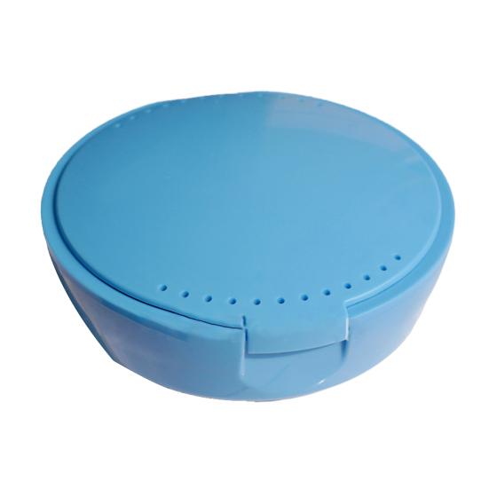 Trwałe pudełko do przechowywania aparatów ortodontycznych przenośne płaskie dno akcesoria zdrowotne