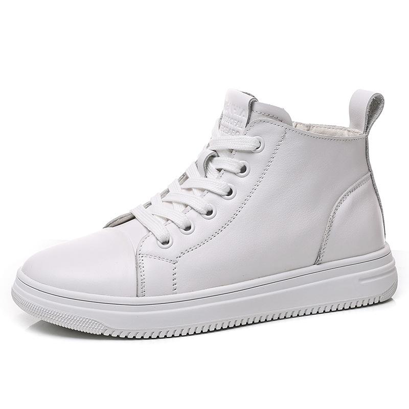 

Board shoes women 2026 Spring and Autumn new casual fashion white shoes high top shoes 35 белый