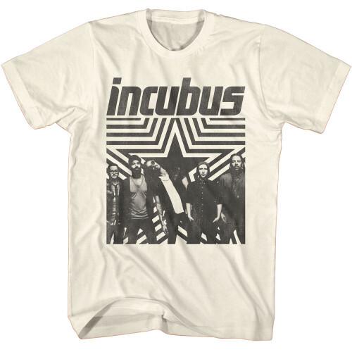 Incubus Star Background T-Shirt - Natural Unisex T-Shirt S