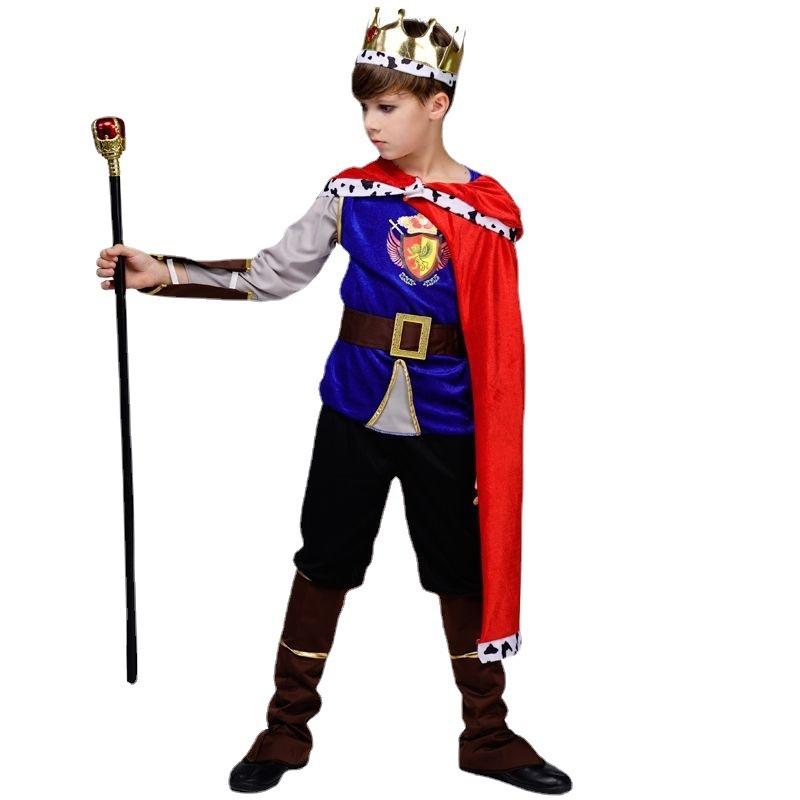 Halloween children's king cosplay costumes stage costumes, little boy king costumes cosplay costumes