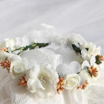 Bridal Photography Self-Wedding Snap Bride Props Flower Crown Flower Headband