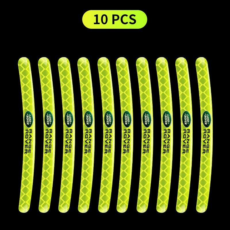 Car Wheel Tire Rim Hub Reflective Luminous Emblem Sticker Styling for Land Rover Discovery Range Rover Evpque Defender Car Eyeglass Rover L322 L405