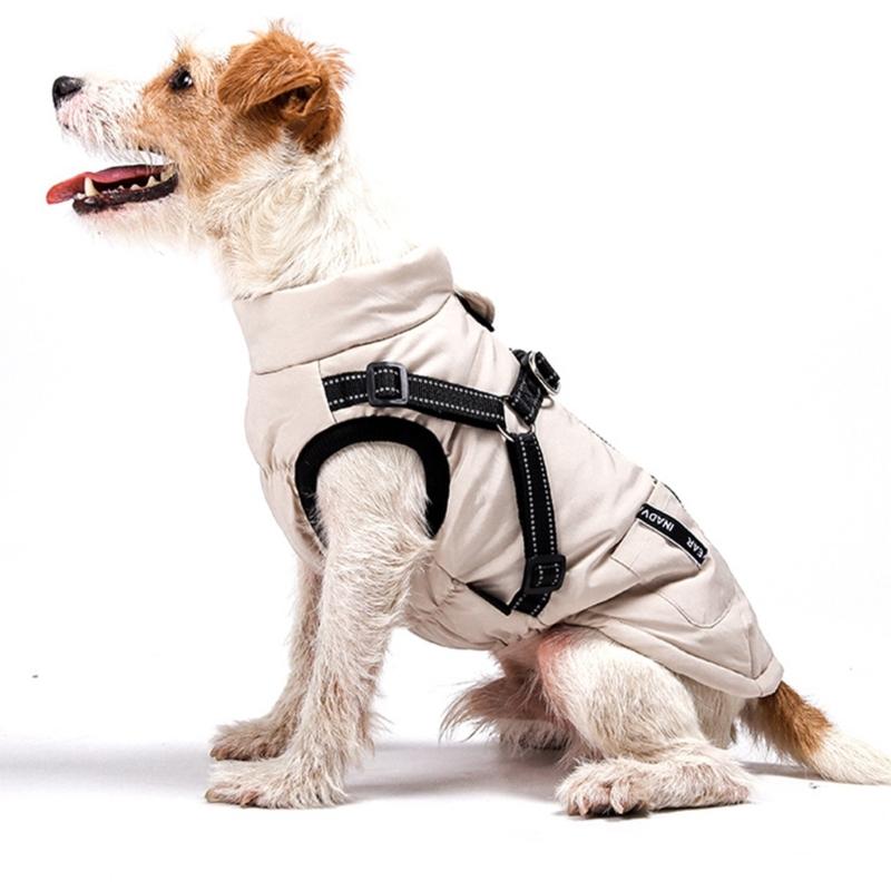 Cold Weather Protections Dog Coat for Large Dog Windproof Comfortable Winter Warm Jackets for Breeds Outdoor Activity