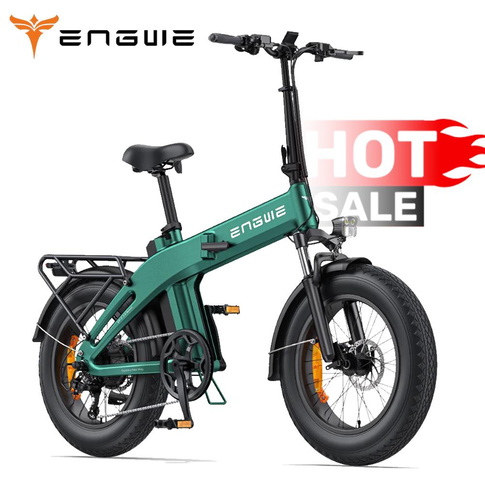 ENGWE EP-2 BOOST 3.0 Folding E-Bike with 250W 48V13.5Ah, 20×4.0 Fat E-Bike, Rear Cargo Rack, Compact Foldable Frame, City Commuter Pedelec