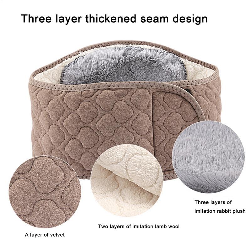 Waist Warmer Soft Waist Warmer for Cold Weather Comfortable Back Warmer Belt for Men Women Winter Warm Waistband Elastic Belt