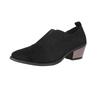 Fashion Women's Fashionable Ankle Single Shoes Thick Heels High Heels Casual Leather Retro Women's Shoes High Quality Non-slip Shoes