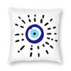 Evil Eye Black Art Mønster Putetrekk Putetrekk Hjem Stue Sofa Bil dekorasjon Putetrekk Putetrekk