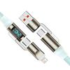 4 In 1 Digital Display Super Fast Charging Cable Intelligent Digital Display Short Wire for Iphone17 Samsung Android Devices