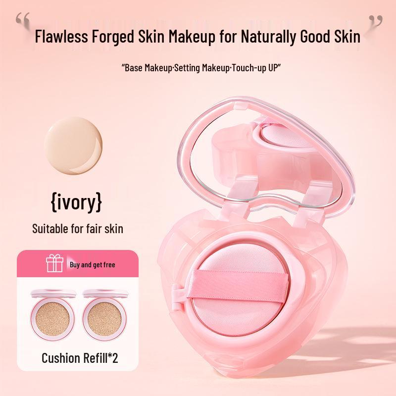Life Girls Heartbeat Mousse Hydrating Brightening Concealer Cushion Foundation Cream 8g*3