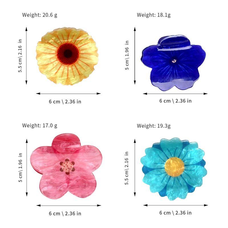 1pc Spring flowers, sunflower hair accessories, hair clips, hairpin clips, ponytail clips, half tied hair, shark clips