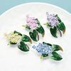 Emaille Lila Blumen Broschen Schönheit Frühling 4-farbige Nelkenblume Party Büro Broschen Pins Geschenke.