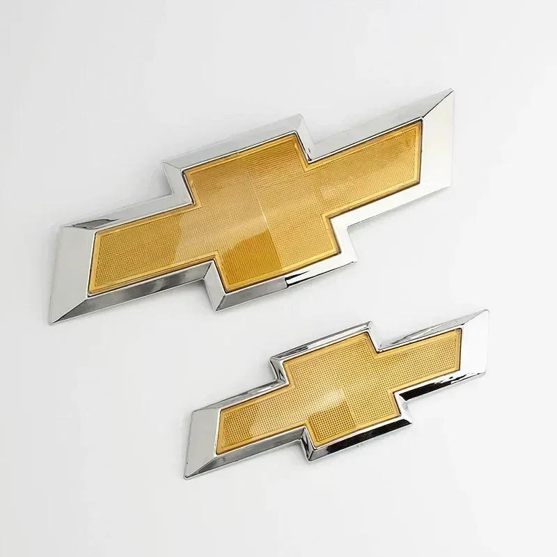 Car Front Grille Emblem for Chevrolet Captive Equinox Cruze Spark Camaro Aveo Silverado Malibu Sail Badge Rear Trunk Stickers