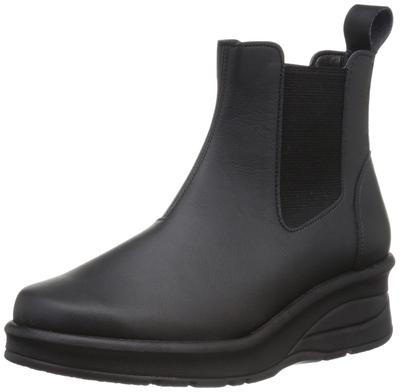 Kurzstiefel Hergestellt in Japan Dicke Sohle Seitlicher Gummizug Leicht zu Tragen IM69501 Schwarz [Arch Contact]