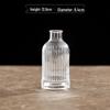 Retro Embossed Transparent Glass Vase: French-Inspired Luxury Home Decor for Living Room