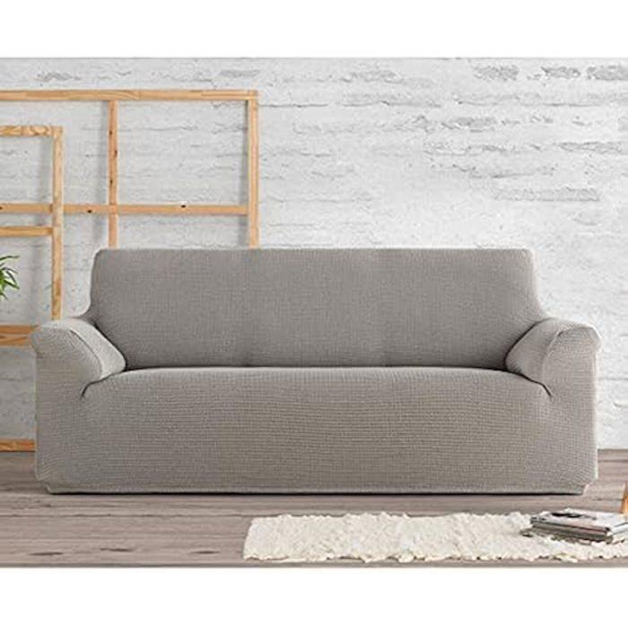 Housse de fauteuil - Belmarti - Bali - Multi-élastique - Gris C10 - 1 place