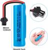 LiPo baterie 1S 3,7V 1200mAh pro RC terénní auta a nákladní auta | Konektor SM | Dlouhá výdrž | Modrá