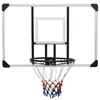 VidaXL Basketballbrett Transparent 106x69x3 cm Polycarbonat, Basketballkorb,,, Rückwand 93668