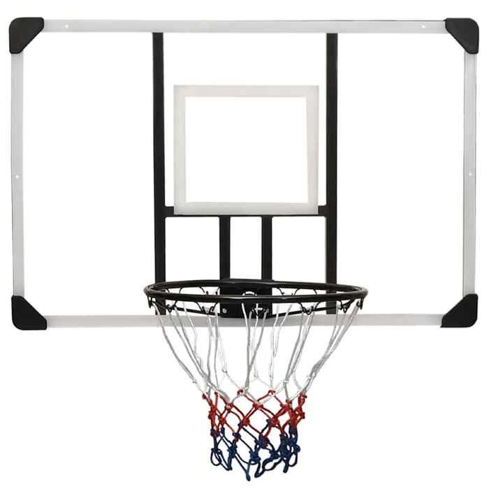 VidaXL Transparent Basketball Backboard 106x69x3 Cm Polycarbonate, Basketball Hoop,,, Backboard 93668