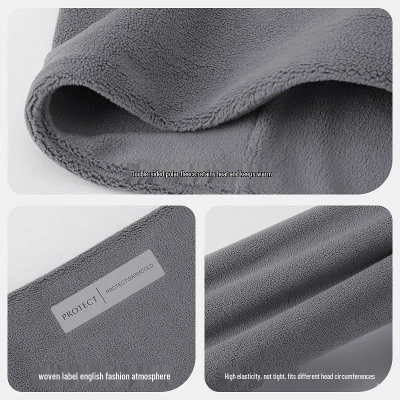 Men's Windproof Winter Cycling Neck Gaiter - Full Face Protection Ski Mask, Warm and Thickened for Cold Weather.