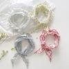Korean Triangular Scarf Silk Women's Fresh Sweet Decorative Headscarf Spring Autumn Summer Neck Protection Sun Shading