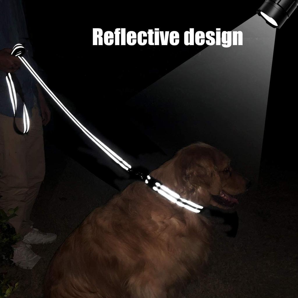 Reflective Dog Leash - Soft Padded Handle for Comfortable Training and Walking - Ideal for Medium and Small Dogs - High Visibili