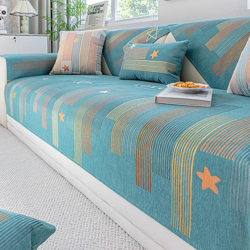 Geometric pattern Sofa Cover Four Seasons Living Room Sofa Armrest Towel Anti-Slip Couch Slipcover Furniture Protector