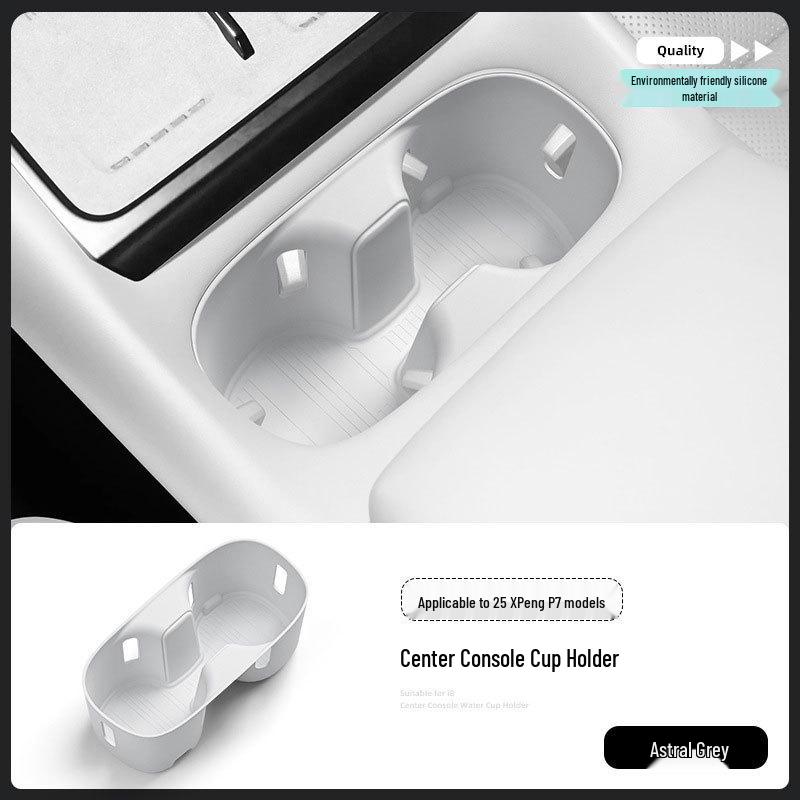 2025 Xiaopeng P7 Silicone Cup Holder Pad for Central Console Decoration