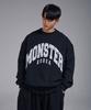 Korea Monster Km04 Moster Oversized Sweatshirt Black
