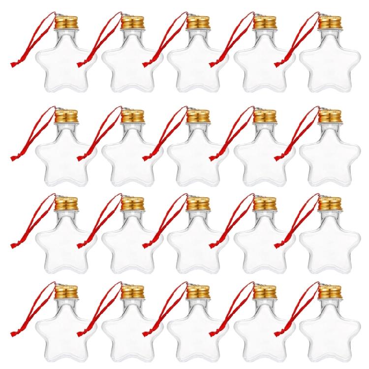 20 Stück Mehrzweck Klare Kugeln Leicht zu Befüllen Weihnachtsdekoration für Individuelle Baumdekoration und Partydekorationen