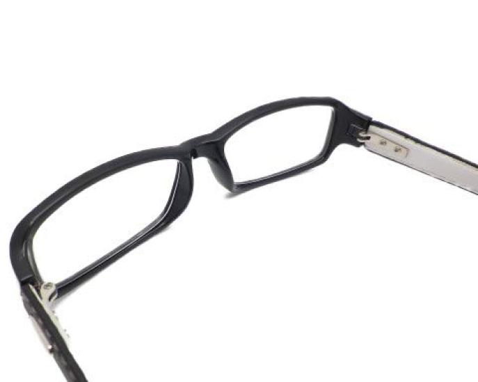 Stylish and Fashionable Reading Glasses with Leather GL01 Men's Glasses/senior Temples, Black, 2.50