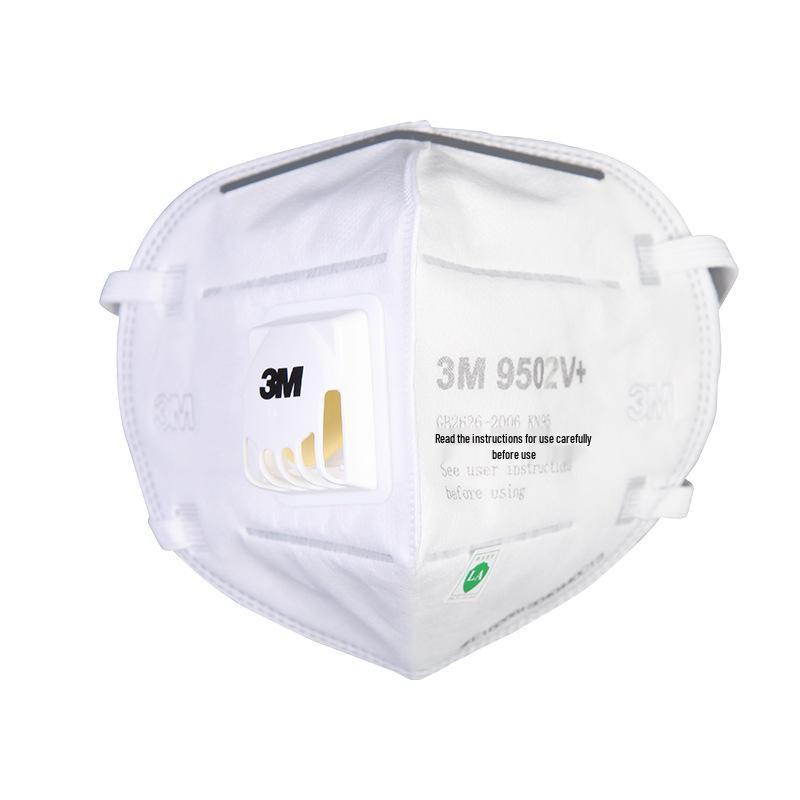 3M 9501V+ Comfortable KN95 Protective Mask with Anti-Smog, Anti-Dust, and PM2.5 Particle Protection 9502V+