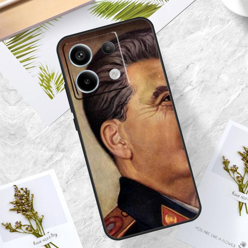 Russian Commander Stalin Case For Xiaomi Redmi Note 13 14 Pro 12 11 10 15 Pro Plus Redmi 15 10C 12C 13C 14C 15C Cover
