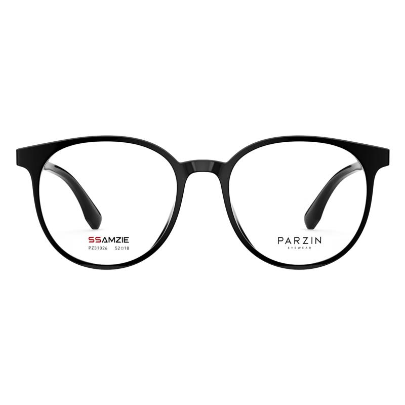 PARZIN 31026 Unisex Round Myopia Glasses Frame No Prescription (Frame Only)
