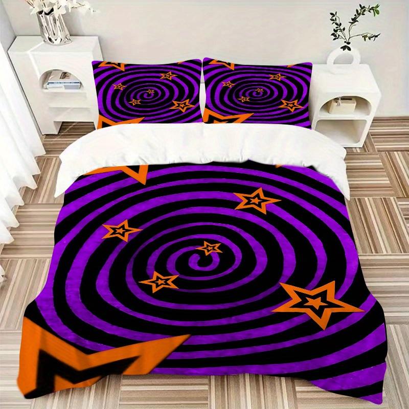 3pcs Starburst Pattern Bedding Set, Breathable and Soft, Suitable for All Seasons, Ideal for Home Use, Suitable for Bedroom Decor 21138
