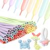 60/100 Pieces 260Q Macaron Colorful Long Balloons Animal-Shaped Balloons Suitable for Birthday, Wedding and Holiday