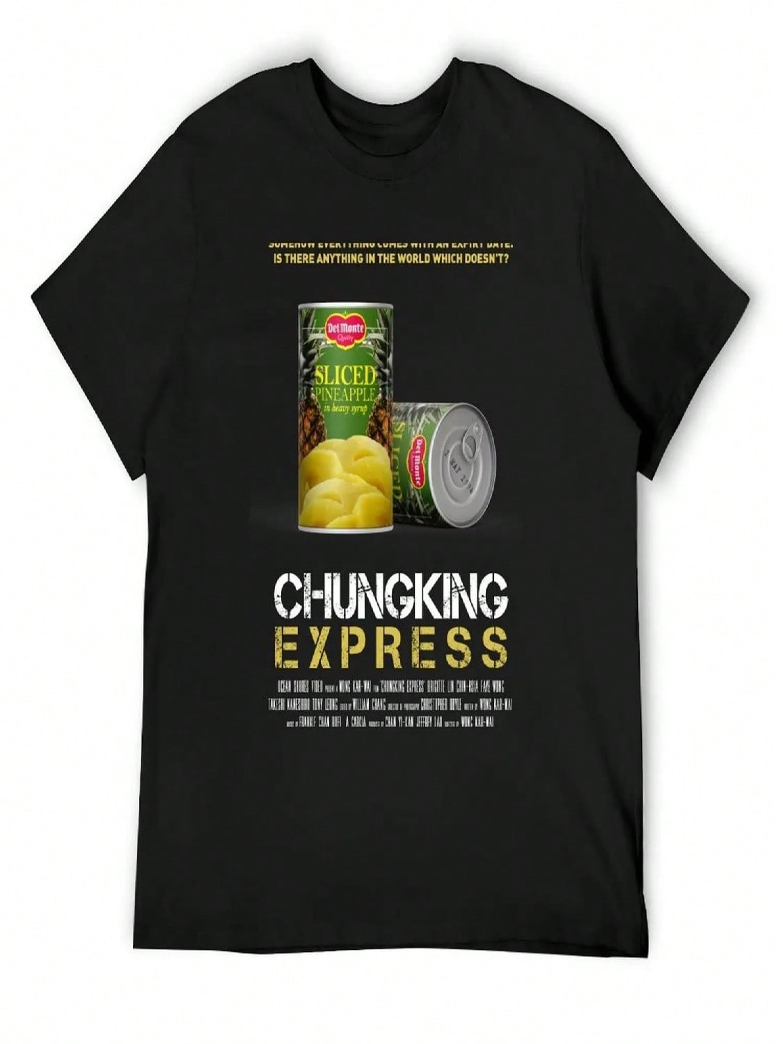 Chungking Express By Wong Kar Wai With Tony Leung, Faye Wong 1994 Alternative Movie Art Quote T-Shirt S разноцветный