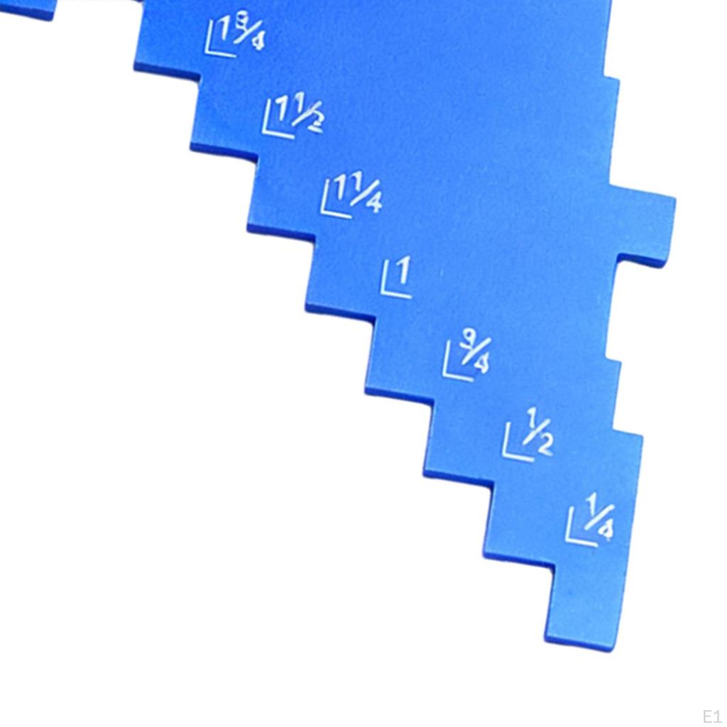 Step Depth Gauge for Table Saw Calibration Tool Lightweight 112mmx111mm Professional Accessory with