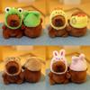peluches Capybara Plush Keychain Bag Pendant Hanging Decoration Cute Stuffed Doll Toy Desktop Doll Ornament Car Keyring Kid Gift