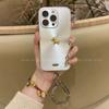 Full Coverage Silicone Phone Case With 3D Golden Horse Aurora Glitter IPhone 17 Pro Max 16 15 14 Series