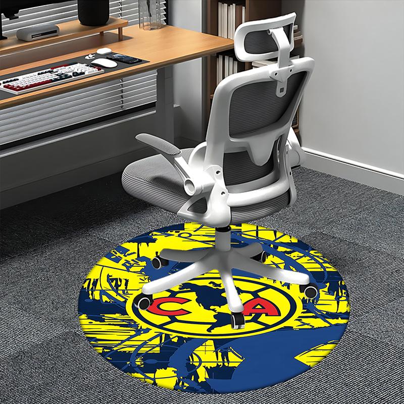 

Club America Chair Mat Round Carpet for Home Decor, Office Use, Living Room, Bedroom, Gift Idea0396b 80cm by 80cm