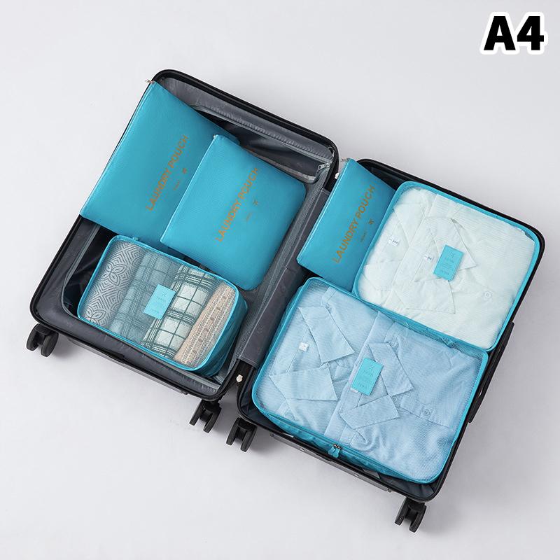 6 Piece Large Size Travel Organiser Portable Suitcase Organiser Clothes Shoes Cosmetic Bag Luggage Organiser Travel Organiser