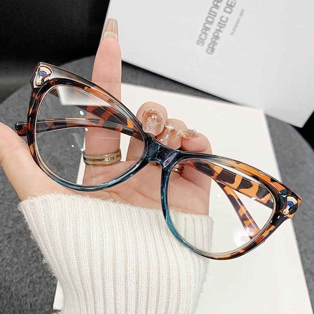 Fashion Women'S Spectacles Large Frame Blue Light Blocking Glasses Anti Blue Light Eyewear Anti Blue Light For Fashion Outfits