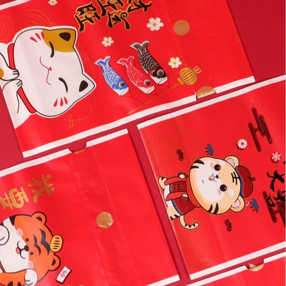 50Pcs Lucky Cat Cookie Biscuit Package New Year Party Supplies Drawstring Gifts Bag  New Year