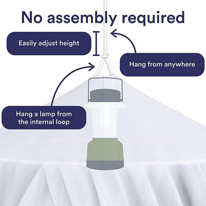 Summer Polyester Mesh Fabric Home Bedroom Hanging Decor For Double Bed Hung Dome Mosquito Net Baby Adults Summer Elegant